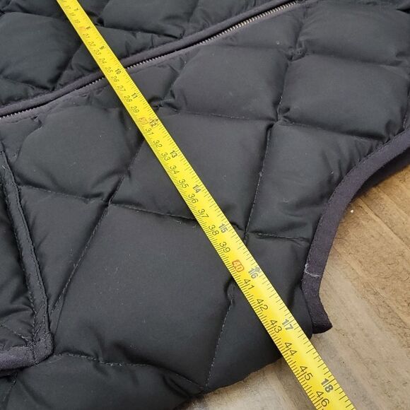 J Crew Black Vest Front Full Zipper Two Front Buttoned Pockets | Size PS - Picture 6 of 8